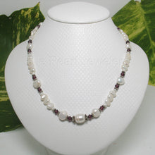 Load image into Gallery viewer, White Pearl &amp; Multi-Color Crystal Necklace