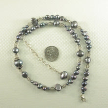 Load image into Gallery viewer, Black Pearl &amp; Multi-Crystal Necklace