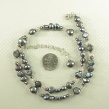 Load image into Gallery viewer, Black Pearl &amp; Multi-Crystal Necklace
