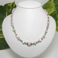 Load image into Gallery viewer, Pink Pearl &amp; Multi-Crystal Necklace