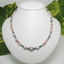 Load image into Gallery viewer, Pink Pearl &amp; Multi-Crystal Necklace