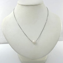 Load image into Gallery viewer, Solid Silver .925 Floating Pearl Slider Necklace – Color Choices