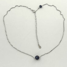 Load image into Gallery viewer, Solid Silver .925 Floating Pearl Slider Necklace – Color Choices