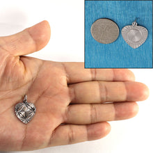 Load image into Gallery viewer, 9k-Solid-White-Gold-Heart-Charm-2400037a