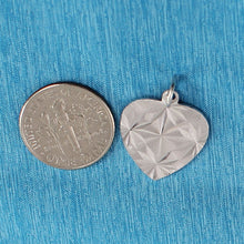 Load image into Gallery viewer, 9k-Solid-White-Gold-Heart-Charm-2400037a