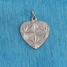 Load image into Gallery viewer, 9k-Solid-White-Gold-Heart-Charm-2400037a