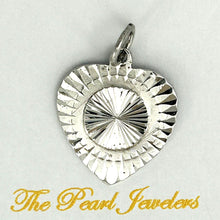 Load image into Gallery viewer, 9k-Solid-White-Gold-Heart-Charm-2400037a