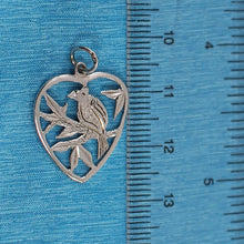 Load image into Gallery viewer, 9K Solid White Gold Heart Charm Pendant