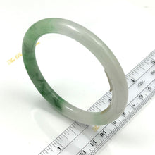 Load image into Gallery viewer, A-Grade Natural White-Green Two-Toned Jadeite Round Bangle
