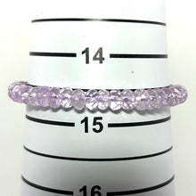 Load image into Gallery viewer, 4x6mm Amethyst Roundel Beads Stretchy Bracelet