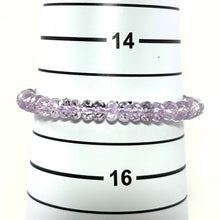 Load image into Gallery viewer, 4x6mm Amethyst Roundel Beads Stretchy Bracelet