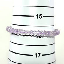 Load image into Gallery viewer, 4x6mm Amethyst Roundel Beads Stretchy Bracelet