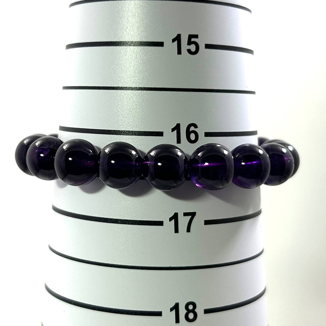 10mm Dark Amethyst Stretch Bracelet