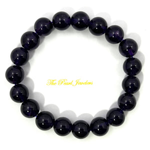 10mm Dark Amethyst Stretch Bracelet