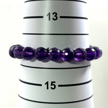 Load image into Gallery viewer, 8mm Micro-Faceted Amethyst Stretchy Bracelet
