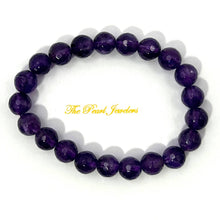 Load image into Gallery viewer, 8mm Micro-Faceted Amethyst Stretchy Bracelet
