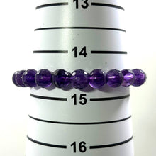 Load image into Gallery viewer, 8mm Micro-Faceted Amethyst Stretchy Bracelet