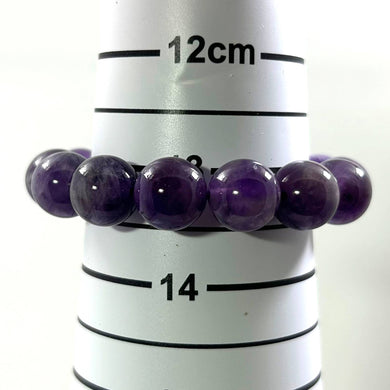 12mm Brazil Amethyst Super Seven Stretch Bracelet