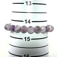 Load image into Gallery viewer, 8mm Faceted Amethyst Super Seven Cape Beads Stretchy Bracelet