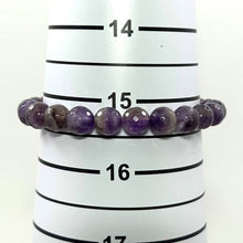 Load image into Gallery viewer, 8mm Faceted Amethyst Super Seven Cape Beads Stretchy Bracelet