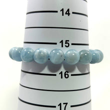 Load image into Gallery viewer, 10mm Aquamarine Beads Endless Stretch Bracelet