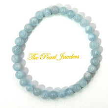 Load image into Gallery viewer, 5.5mm Aquamarine Beads Endless Stretch Bracelet