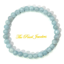 Load image into Gallery viewer, 5.5mm Aquamarine Beads Endless Stretch Bracelet