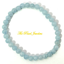 Load image into Gallery viewer, 5.5mm Aquamarine Beads Endless Stretch Bracelet