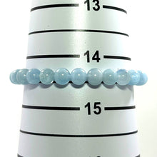 Load image into Gallery viewer, 6mm Aquamarine Gemstone Stretch Bracelet