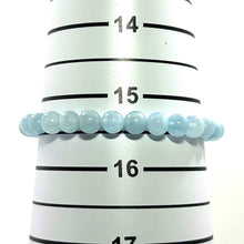 Load image into Gallery viewer, 6mm Aquamarine Gemstone Stretch Bracelet