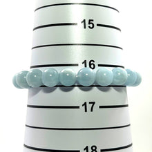 Load image into Gallery viewer, 9mm Aquamarine Gemstone Stretch Bracelet