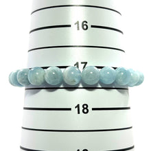 Load image into Gallery viewer, 9mm Aquamarine Gemstone Stretch Bracelet