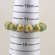 Load image into Gallery viewer, 12mm Aventurine Engraving Golden Dragon Beads Bracelet