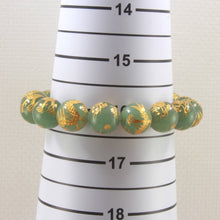 Load image into Gallery viewer, 12mm Aventurine Engraving Golden Dragon Beads Bracelet