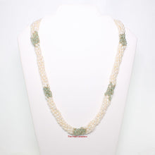 Load image into Gallery viewer, White Rice Pearl &amp; Aventurine Twist Necklace – 6-in-1 Style
