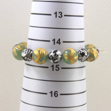 Load image into Gallery viewer, 12mm Aventurine &amp; Onyx Engraving Dragon Beads Bracelet