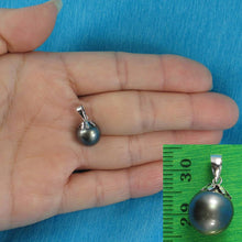 Load image into Gallery viewer, Baroque Black Tahitian Pearl Cap Pendant