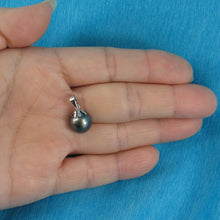 Load image into Gallery viewer, Baroque Black Tahitian Pearl Cap Pendant
