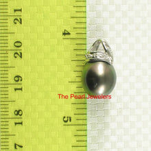 Load image into Gallery viewer, 14k White Gold &amp; Diamond Baroque Tahitian Pearl Necklace