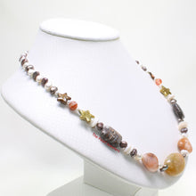 Load image into Gallery viewer, Baroque Pearl &amp; Star Coin Pearl with Agate Necklace – .925 Silver