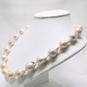 Baroque Pearl Necklace with 14k Yellow Gold Clasp – 19”
