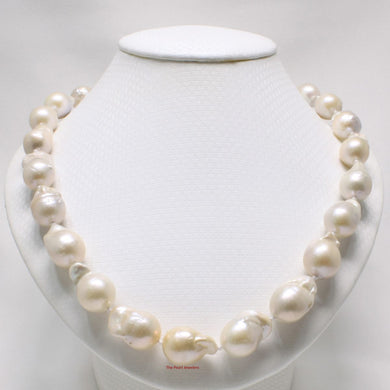 Baroque Pearl Necklace with 14k Yellow Gold Clasp – 19”