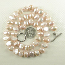 Load image into Gallery viewer, Baroque Lavender Pearl Necklace – 18” Hand-Knotted with .925 Toggle Clasp