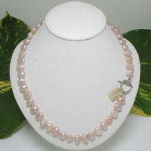 Load image into Gallery viewer, Baroque Lavender Pearl Necklace – 18” Hand-Knotted with .925 Toggle Clasp