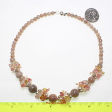Load image into Gallery viewer, Baroque Pearl &amp; Agate Gemstone Necklace – .925 Silver