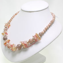 Load image into Gallery viewer, Baroque Pearl &amp; Agate Gemstone Necklace – .925 Silver