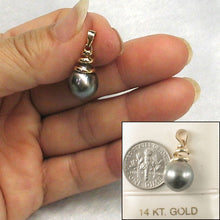 Load image into Gallery viewer, 14k Swirl-Design Baroque Tahitian Pearl Pendant