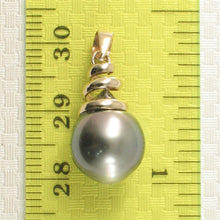 Load image into Gallery viewer, 14k Swirl-Design Baroque Tahitian Pearl Pendant