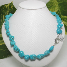 Load image into Gallery viewer, Baroque Turquoise Necklace – 12mm Spring Ring Clasp