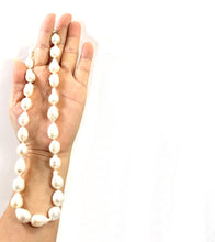 Load image into Gallery viewer, Large Baroque Pearl Necklace with CZ Magnet Clasp – 18&quot; or 20&quot;